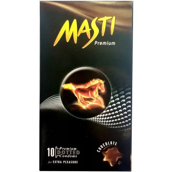 Masti Premium Dotted Condom Chocolate